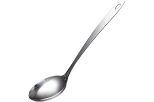 IMEEA Large Cooking Spoon Stainless Steel Basting Spoon for Cooking Serving Spoon, 12.8-Inch