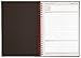 Black n' Red Twin Wire Poly Cover Notebook, 8-1/4 x 5-7/8 Inches, Black, 70 sheets (C67009)