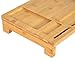 Bamboo Monitor Stand Riser,HolidayLife Sturdy Desk Organizer Laptop Stand, Office Computer Accessories Shelf Natural Container 23.6 x 11.8 x 3.3 inchesthumb 2