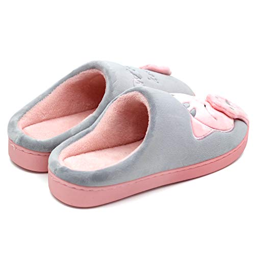 ALOTUS-Women-Men-Memory-Foam-Winter-Slippers-Booties-Animal-Cute-Cartoon-Cat-Warm-Fuzzy-Bedroom-Shoes-Big-Girl-Anti-Skid
