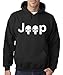 New Way 606 - Hoodie JEEP PUNISHER LOGO SKULLS Unisex Pullover Sweatshirt 2XL Black