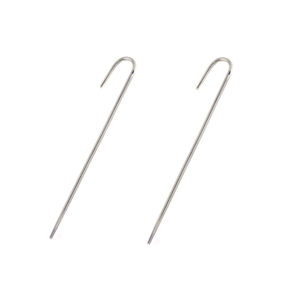 Pendientes minimalistas con gancho sobre orugas para mujer, plata de ley 925, barra hipoalergénica, piercing para las orejas, pendientes únicos y simples, joyería punk rock personalizada (plateado)