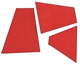 Mosaic Mercantile Crafter's Cut Ceramic Mosaic Tile, 1-Pound, Red