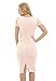 AX Paris Women's Crochet Lace Midi Dress(Pink, Size:10)