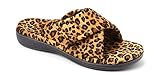 Vionic Women's Relax Slipper,Tan Leopard,US 9 M