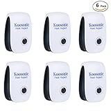 Pest Control Ultrasonic Repeller,6PCS Electronic Plug In Control Repellent for Insects & Rodents,Repellent for Mosquitoes, Cockroaches, Ants, Rodents, Flies, Bugs, Spiders, Mice