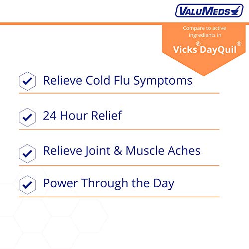 ValuMeds NonDrowsy Cold & Flu Medicine for Adults (48 Softgels