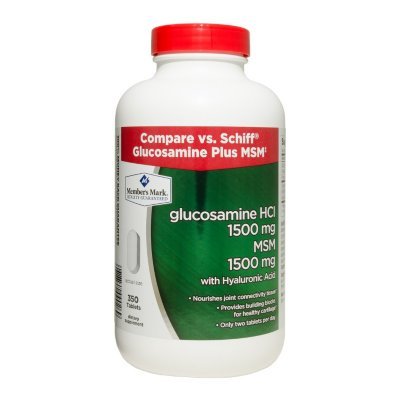 Member's Mark Glucosamine HCI 1500mg MSM 1500mg 350 Tablets formerly known as Simply Right Member's Mark Glucosamine HCI 1500mg MSM 1500mg 350 Tablets formerly known as Simply Right
