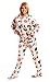KISS Strutter White Hooded Adult Onesie Pajamas (L)