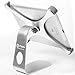 Pwr Silver Metal Pivoting Flex Ipad Stand-Holder for Apple-iPad-Air 1 2: (Check Compatibility Photo)