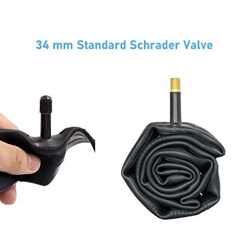 Helonge 16 Inch Bike Tube 16 x 1.75-2.125, 2 Pack Bicycle Inner Tube for Kids Mini Bike and Stroller with 34 mm Standard Schrader Valve