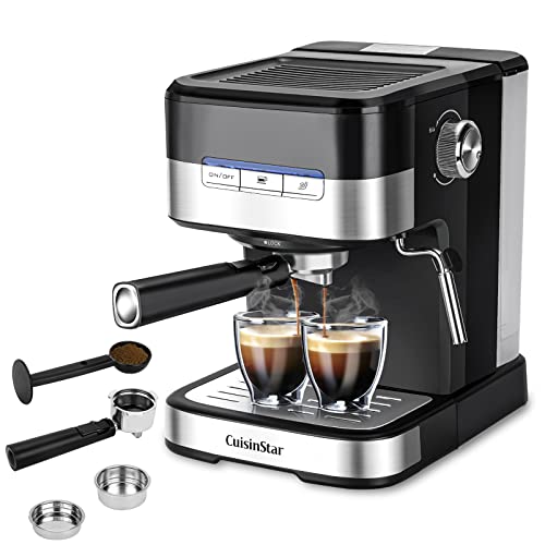 CuisinStar Espresso Machine 15 Bar, Espresso Coffee Machine with Milk