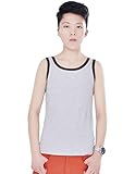 Dolpind Womens Les Lesbian Tomboy Short Chest Binder Vest Tank Tops US XXS/Tag S Gray