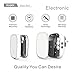 Aogek Wireless Doorbell Kit, 1 Remote Push Button and 1 Door Chime, Operating at over 1000-Feet Range with 36 Chimes, 4-Level Adjustable Volume, White-Silver