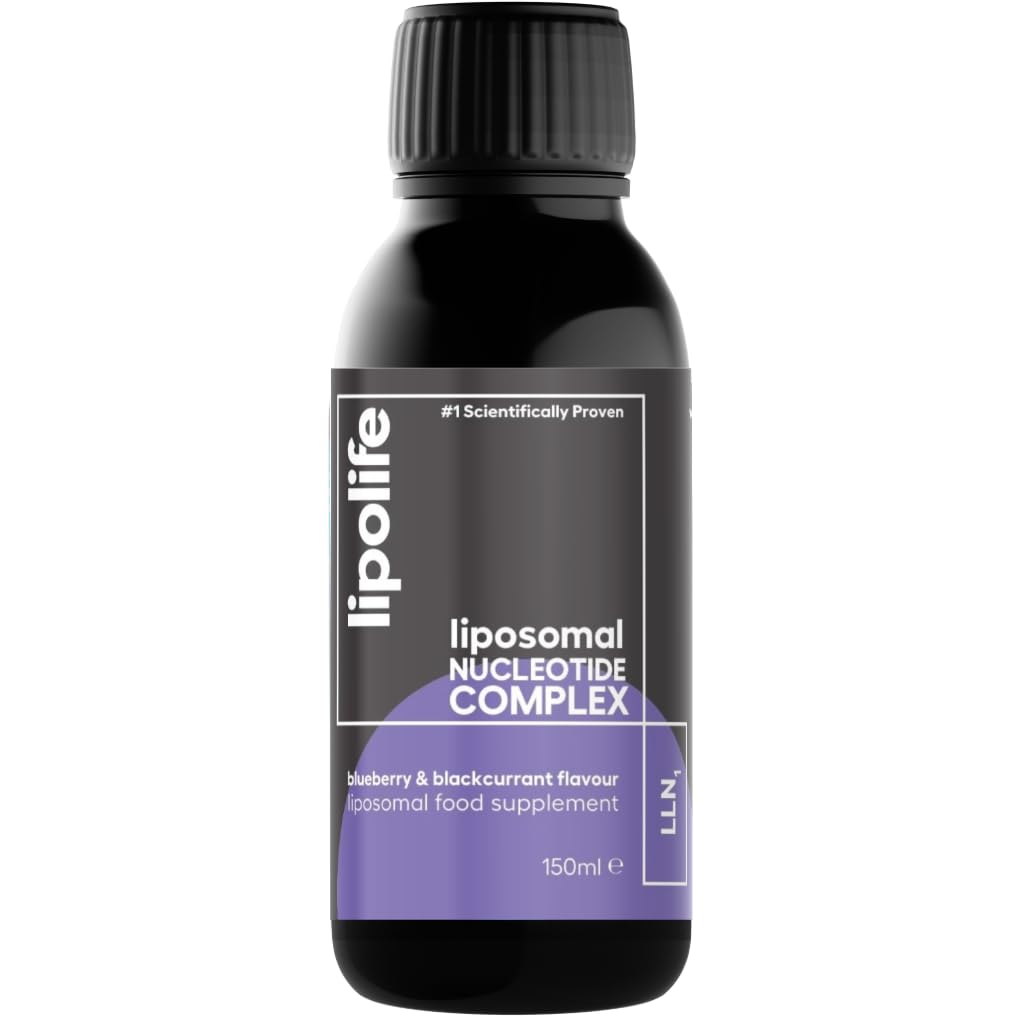 Liposomal Nucleotide Complex - lipolife. 150ml, bluberry & Blackcurrant Flavour - the Next Generation in Workout Supplements. Reduce cortisol Levels and Enhance Isometric Force Output.