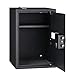 Amazon Basics Steel Home Security Safe with Programmable Biometric Fingerprint Electronic Lock, Secure Cash, Jewelry, ID Documents, 1.8 Cubic Feet, 13.8 x 13 x 19.7 Inches, Black