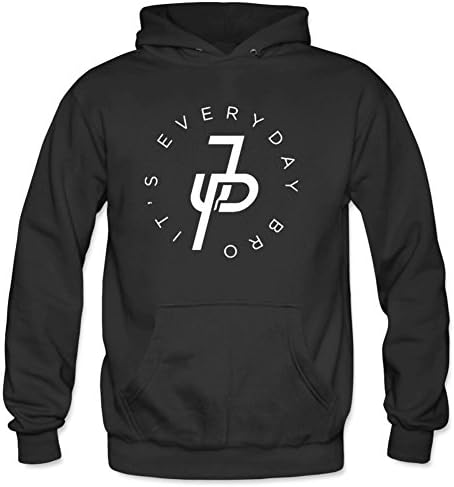 Xword Jake Paul It's Every Day Cotton Hoodie Sweatshirt for Mens L Black
