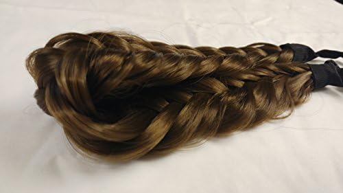 Braided Headband | Hair Headband | Extra Wide | Classic Hair Braid | Fishtail Braid | Wig Band | Adjustable Size | DeeDee Wigs (Tow strands, 8)