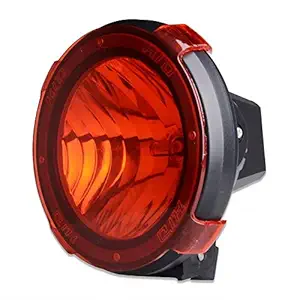 CLOUDSALE ; Your Store. Your Place Hid Xenon Fog 4 -inch Powerful Lamps 1000m for All Cars and Suv with Yellow Cover Off Road, Black Compatible With GM Jeep, Thar, Hummer H3 - Set Of 2