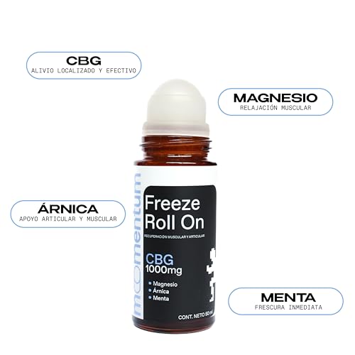 Momentum Freeze Roll On con 100mg Magnesio, Arnica Y menta, Desinflamante Muscular