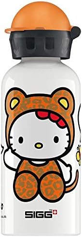 SIGG Kids' Aluminum Water Bottle, 13.5 fl oz, in Hello Kitty Leopard