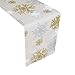 VGIA 72 inch Christmas Table Runner Rectangle Snow Pattern Table Runner Christmas Decoration