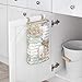 mDesign Steel Hanging Cabinet Organizer, Pearl Champagne, 3