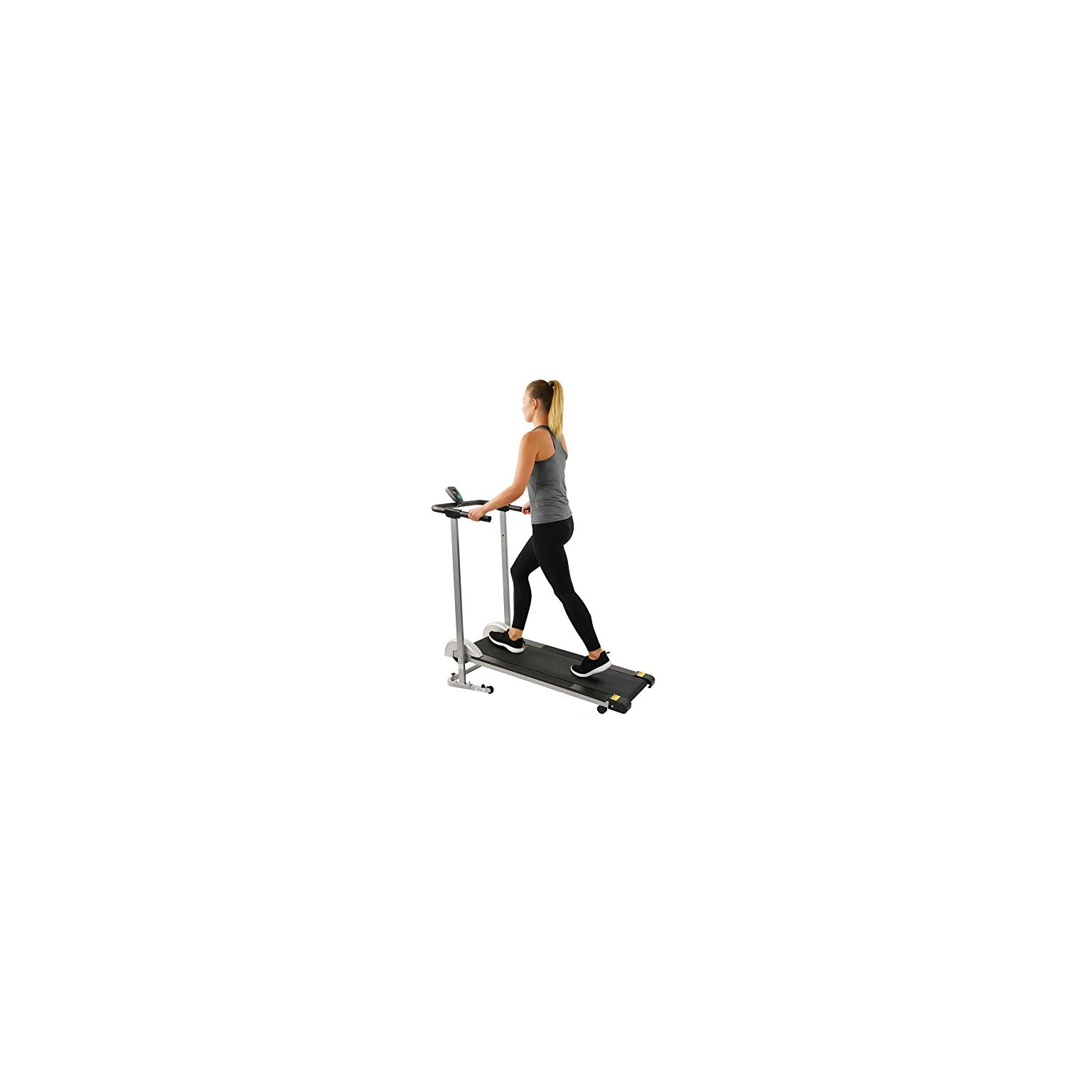Sunny Health & Fitness SF-T1407M Manual Walking Treadmill with LCD