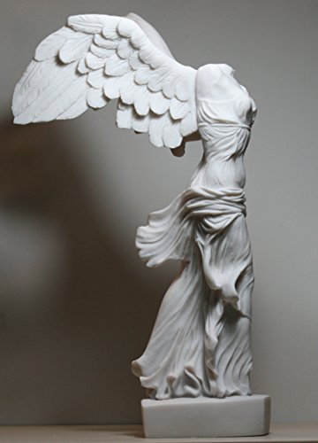 greekartshop Winged Nike Victory of Samothrace Goddess Cast Marble Statue Sculpture 14.17΄΄ - Thumbnail 6