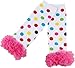 Sweet Ruffled Rainbow Polka Dot Legwarmers,Rainbow,One Size