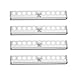 AMIR Upgraded Motion Sensor Lights, Battery-Powered Closet Light Motion Activated, Under Cabinet Lights Stair Lights, Stick-Anywhere Wall Lights for Hallway, Bedroom, Kitchen etc. (White - Pack of 6)
