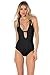 Becca by Rebecca Virtue Women's Color Code One Piece Plunge Swimsuit