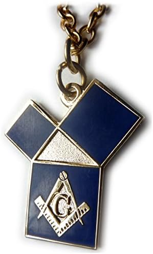 Euclid's 47th Problem Pythagorean Theorem Freemason Masonic Pendant Necklace w/chain
