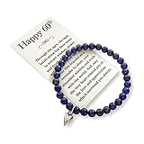 Nesting Nomad Collection Gift for Woman Turning 60 – Bead Bracelet with Meaningful Message Card & Gift Box