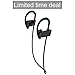 Kingstar Sweatproof Bluetooth Headphone, Wireless Sports Noise Cancelling Earbuds ,Superb Sound Quality Mic Earphones Iphone Mobile Phone Outdoor Activities Running Exercise Gym Headsets(black)