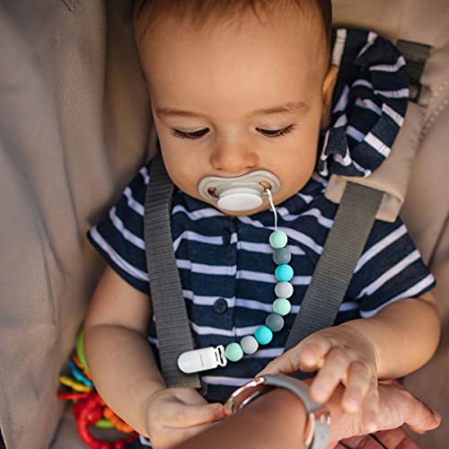 Pacifier Clips for Baby, TYRY.HU Soothie Paci Clip Girls Binky Holder