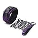 Lace Choker Leather Neck Collar and Leash Kit for Women, Purple, One Size