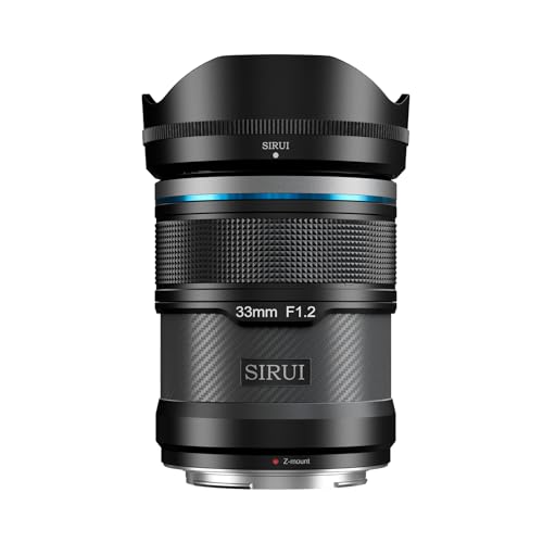 SIRUI Sniper APS-C 33mm F1.2 Wide Angle Autofocus Lens for Z30, Z50, Zfc (Z Mount, Black)