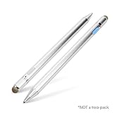 Stylus Pen, BoxWave [AccuPoint Active Stylus] Electronic Stylus with Ultra Fine Tip for - Metallic Silver
