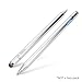 BoxWave Universal AccuPoint Active Stylus, Electronic Stylus with Ultra Fine Tip - Metallic Silver, Stylus Pen for Smartphones and Tablets