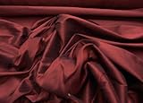 Wine Shantung Dupioni Faux Silk Fabric Per Yard