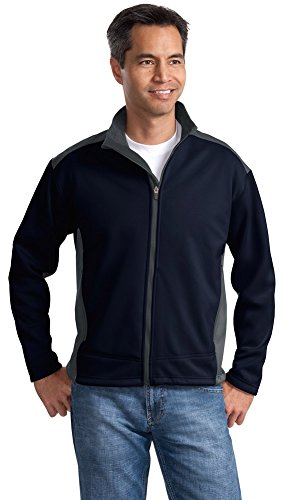 Port Authority Two-Tone Soft Shell Jacket, Navy/Graphite, XXX-Large Port Authority Two-Tone Soft Shell Jacket, Navy/Graphite, XXX-Large