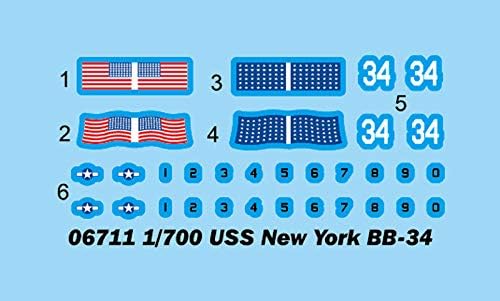 Trumpeter 1:700 - USS New York BB-34, Various, Large - Image 4
