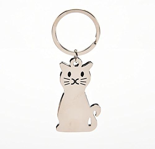 New Fashion Creative Model Cat Keychain Popular Versatile Metal Key Ring Key Chain