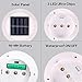 YINGHAO 6 Pack Deal -3 LED Outdoor Solar Gutter Lights Solar Fence Post Lights Wall Mount Decorative Deck Lighting with Auto On/Off Dusk to Dawn