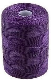 C-Lon Bead Cord, Purple - 92 Yard Spool