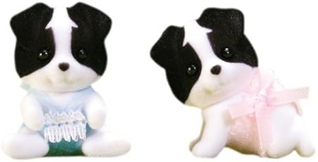 Amazon シルバニアファミリー ボーダー コリー ふたごの赤ちゃん Us版 Calico Critters 並行輸入品 ミニドール おもちゃ