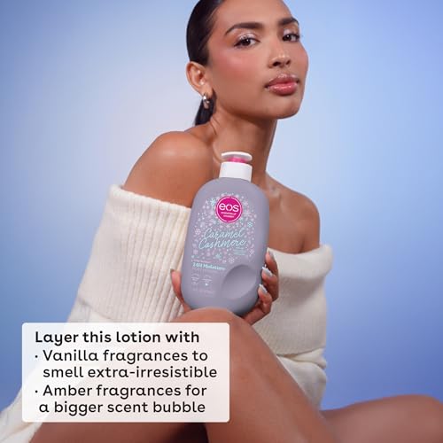 EOS SHEA BETTER HOLIDAY BODY LOTION, CARAMEL CASHMERE, LIMITED EDITION SKIN CARE, 24-HOUR MOISTURE, BODY LOTION FOR WOMEN, VEGAN, 16 FL OZ