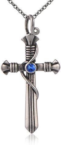 LISA S925 Sterling Silver Cross Pendant Necklace (Sword Cross)