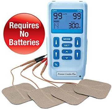 Premier Plus TENS Machine for pain relief - Combined with Muscle & Neuromuscular Simulator with 24 clinically approved programmes by The Tens Company